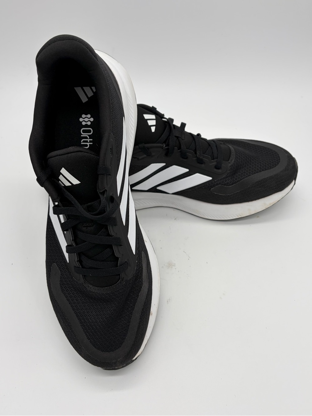 adidas Black and White Men's Athletic Running Shoes